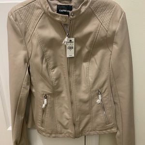 Beautiful faux leather jacket New With Tags